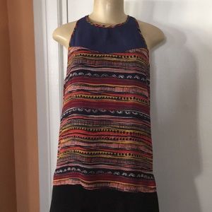 NWOT - Sam Edelman Tribal Print Sleeveless Top